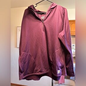 Carhartt Plum Relaxed Fit long sleeve top 3x womens plus